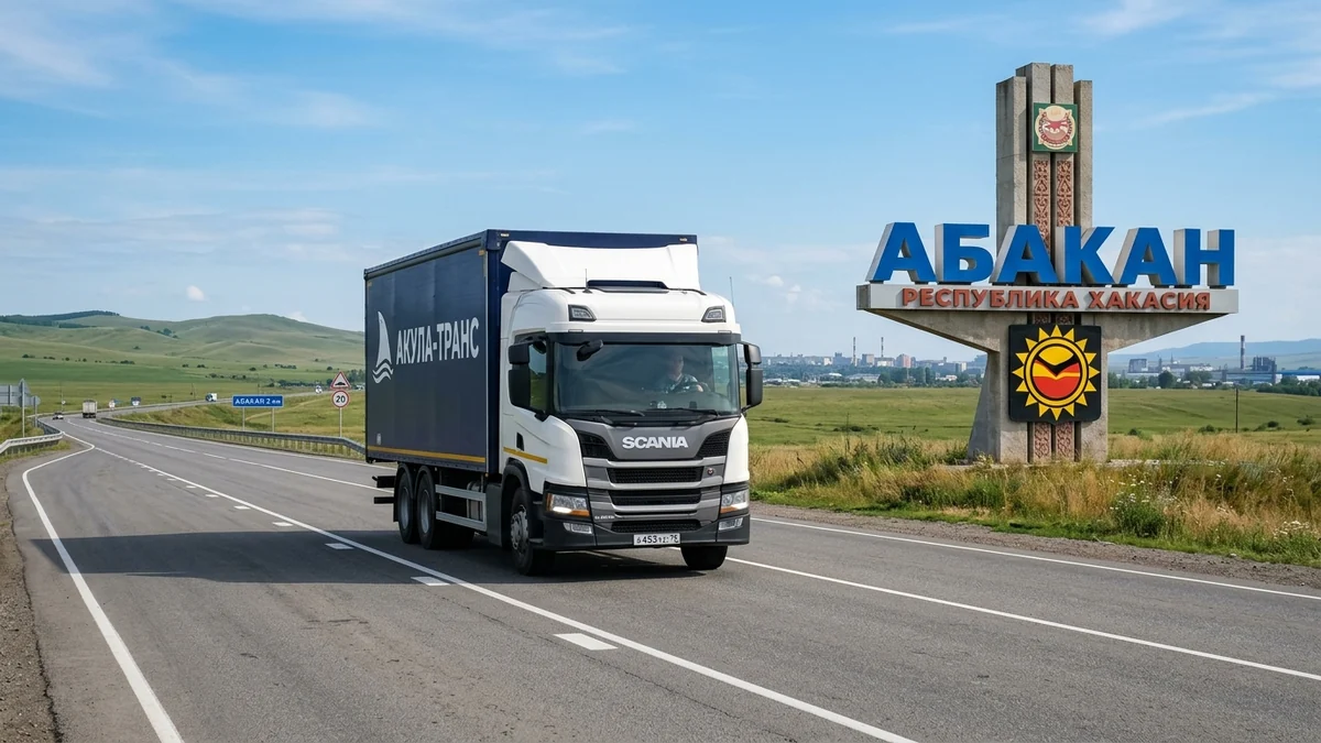 Грузоперевозки Москва - Абакан автомобильным транспортом компании Акула-Транс