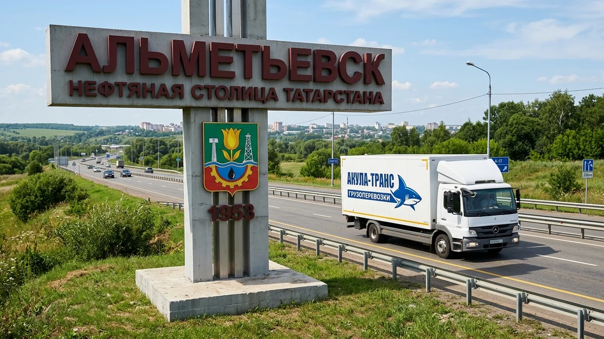 Грузоперевозки Москва - Альметьевск автомобильным транспортом компании Акула-Транс