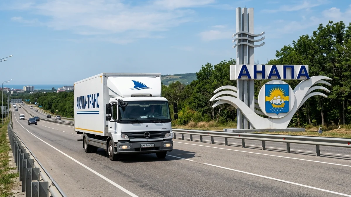 Грузоперевозки Москва - Анапа автомобильным транспортом компании Акула-Транс