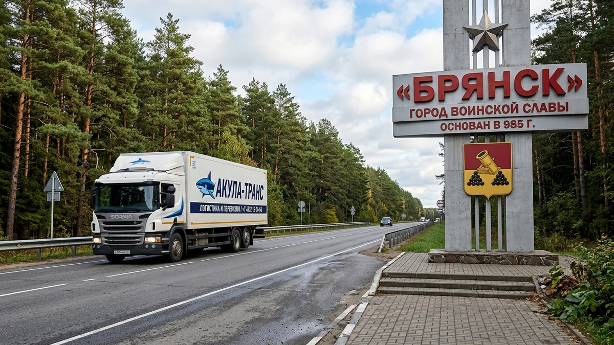 Грузоперевозки Москва - Брянск автомобильным транспортом компании Акула-Транс