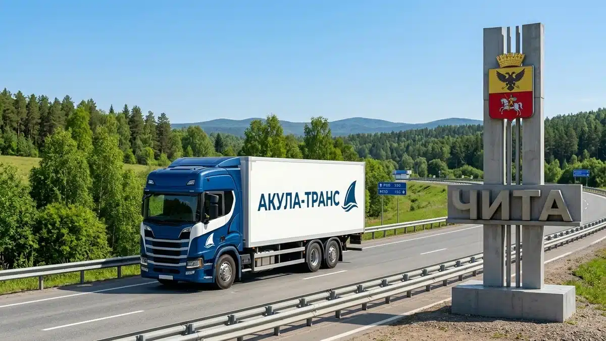 Грузоперевозки Москва - Чита автомобильным транспортом компании Акула-Транс