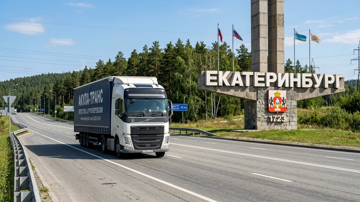 Грузоперевозки Москва - Екатеринбург автомобильным транспортом компании Акула-Транс