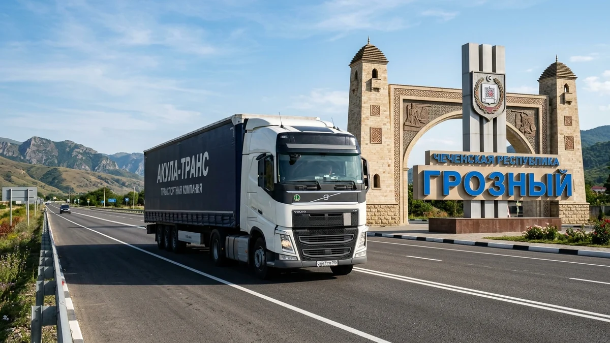 Грузоперевозки Москва - Грозный автомобильным транспортом компании Акула-Транс