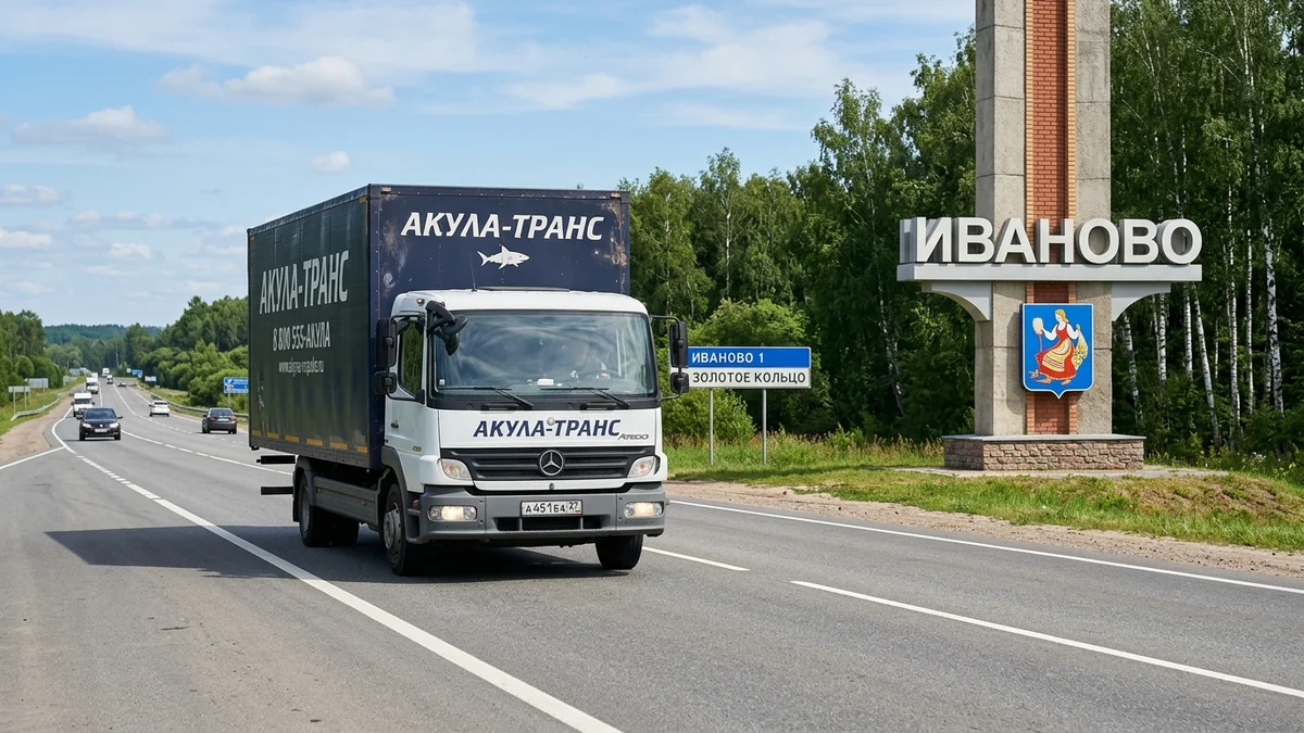 Грузоперевозки Москва - Иваново автомобильным транспортом компании Акула-Транс