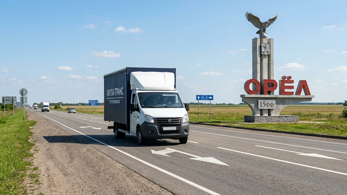 Грузоперевозки Москва - Орёл автомобильным транспортом компании Акула-Транс