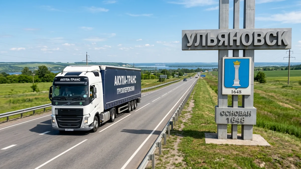 Грузоперевозки Москва - Ульяновск автомобильным транспортом компании Акула-Транс