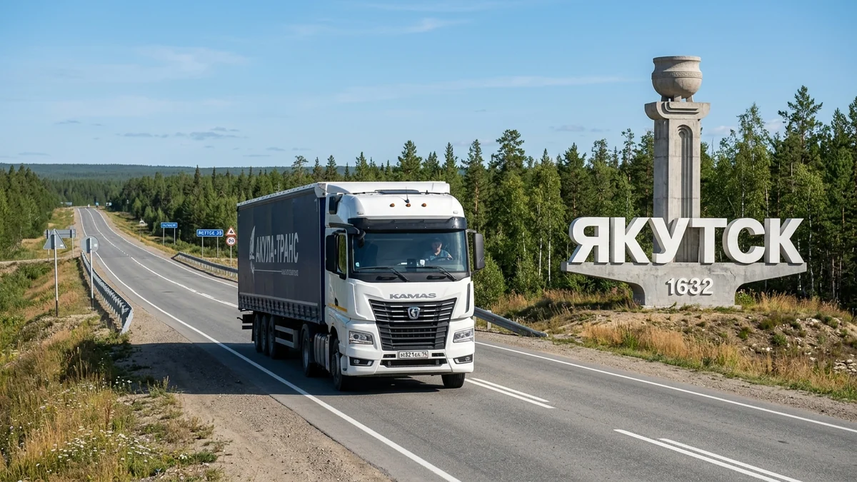 Грузоперевозки Москва - Якутск автомобильным транспортом компании Акула-Транс