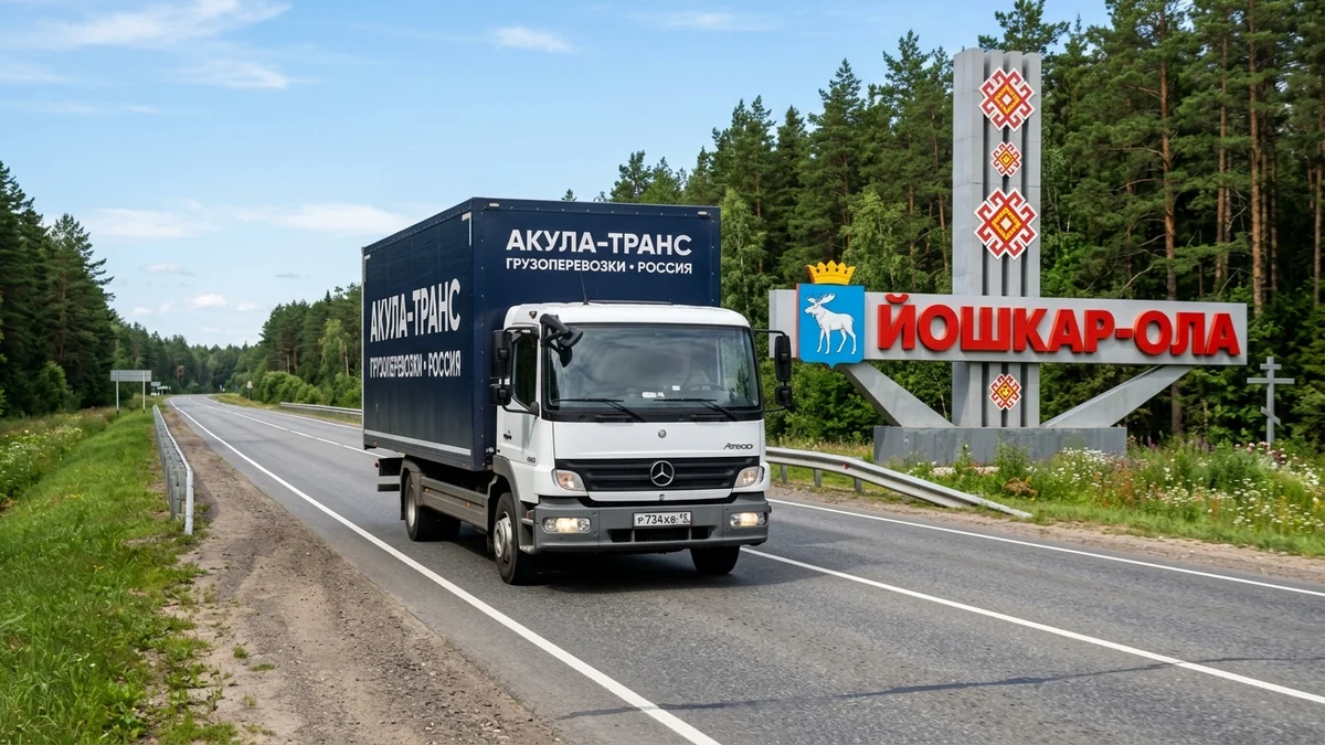 Грузоперевозки Москва - Йошкар-Ола автомобильным транспортом компании Акула-Транс